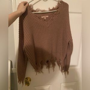 pretty dusty purple sweater